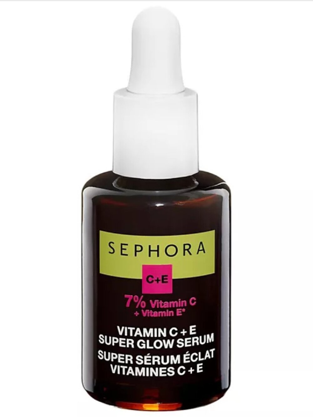 Sephora Collection Super Glow Serum with Vitamin C+E, 1.01 fl oz / 30ml, NIB